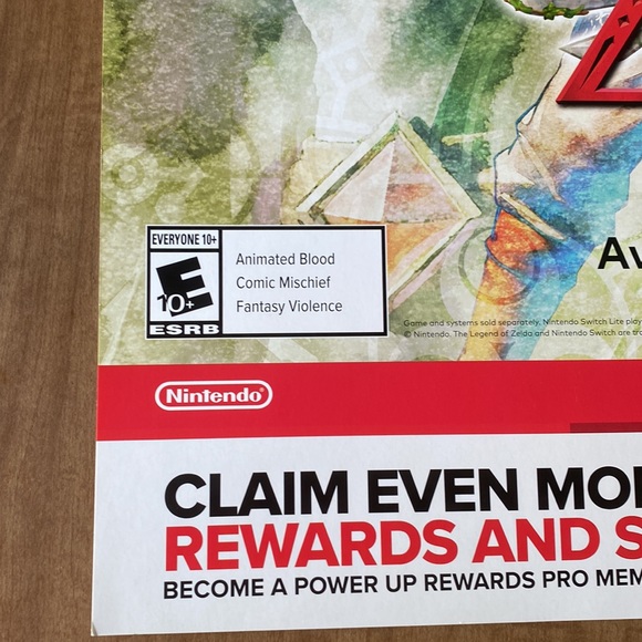 Nintendo The Legend of Zelda Skyward Sword Poster and Decorative Pillow Bundle - Picture 13 of 16